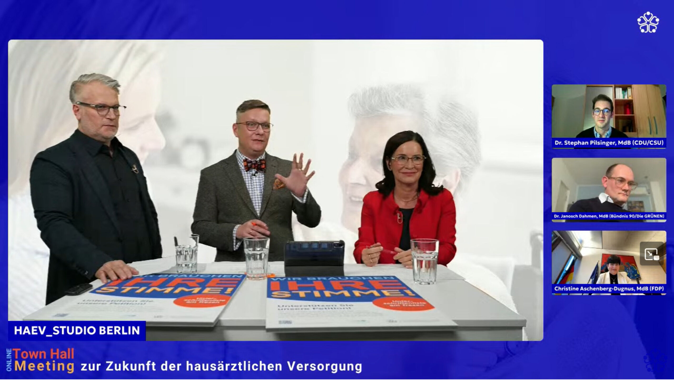 Screenshot vom Town Hall Meeting am 12.2.2025